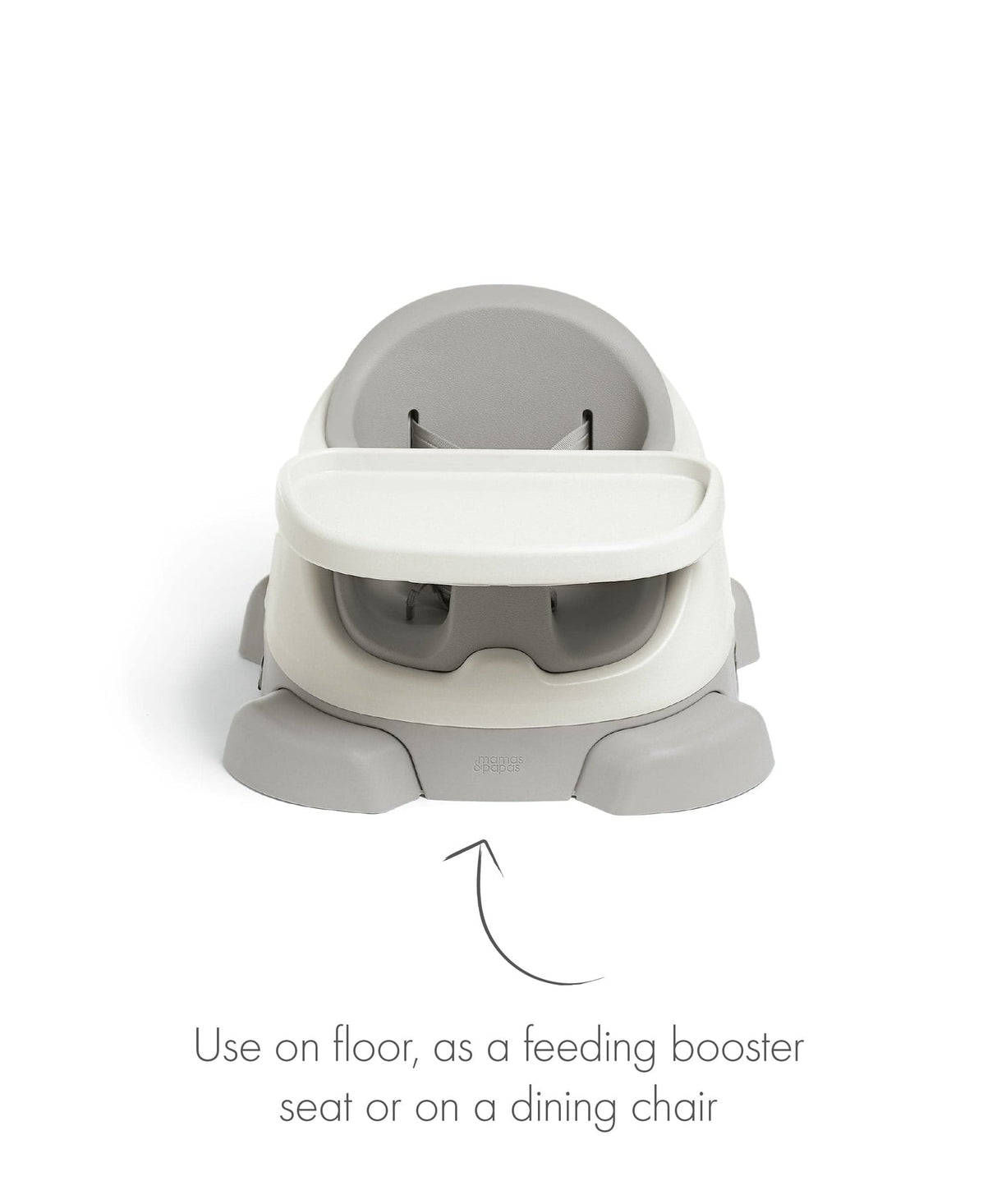 Mamas & Papas Baby Bug 3-in-1 Floor & Booster Seat with Activity Tray - Pebble Grey