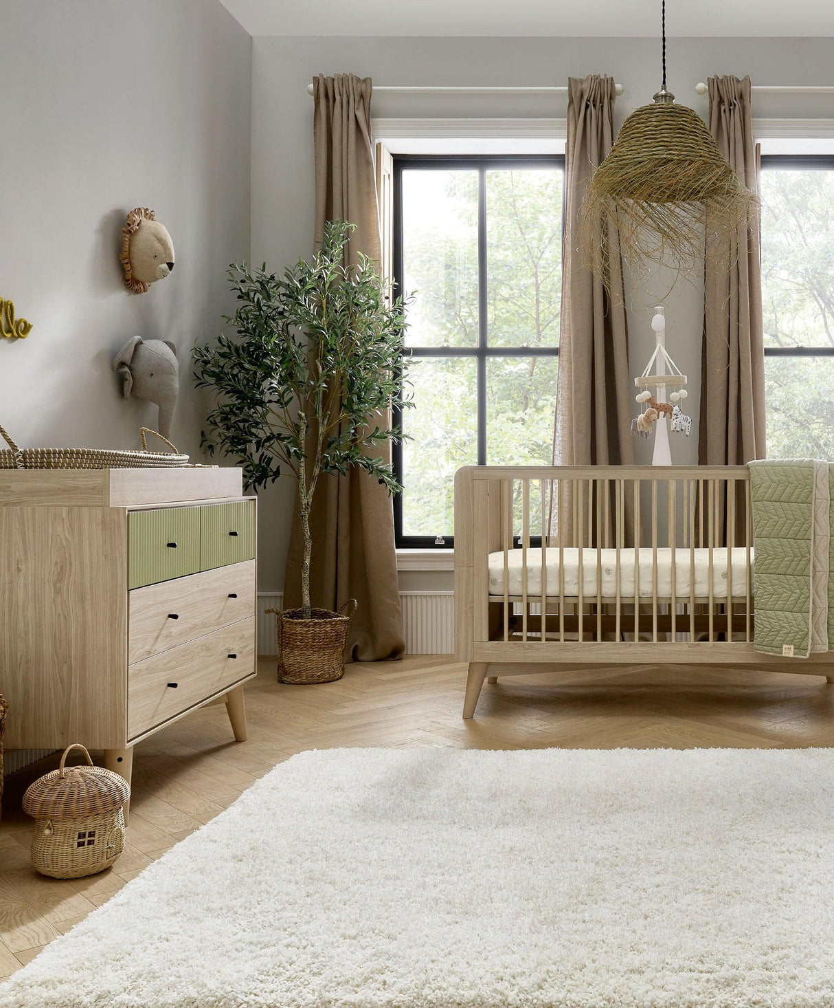 Mamas & Papas Coxley Cot Bed - Natural