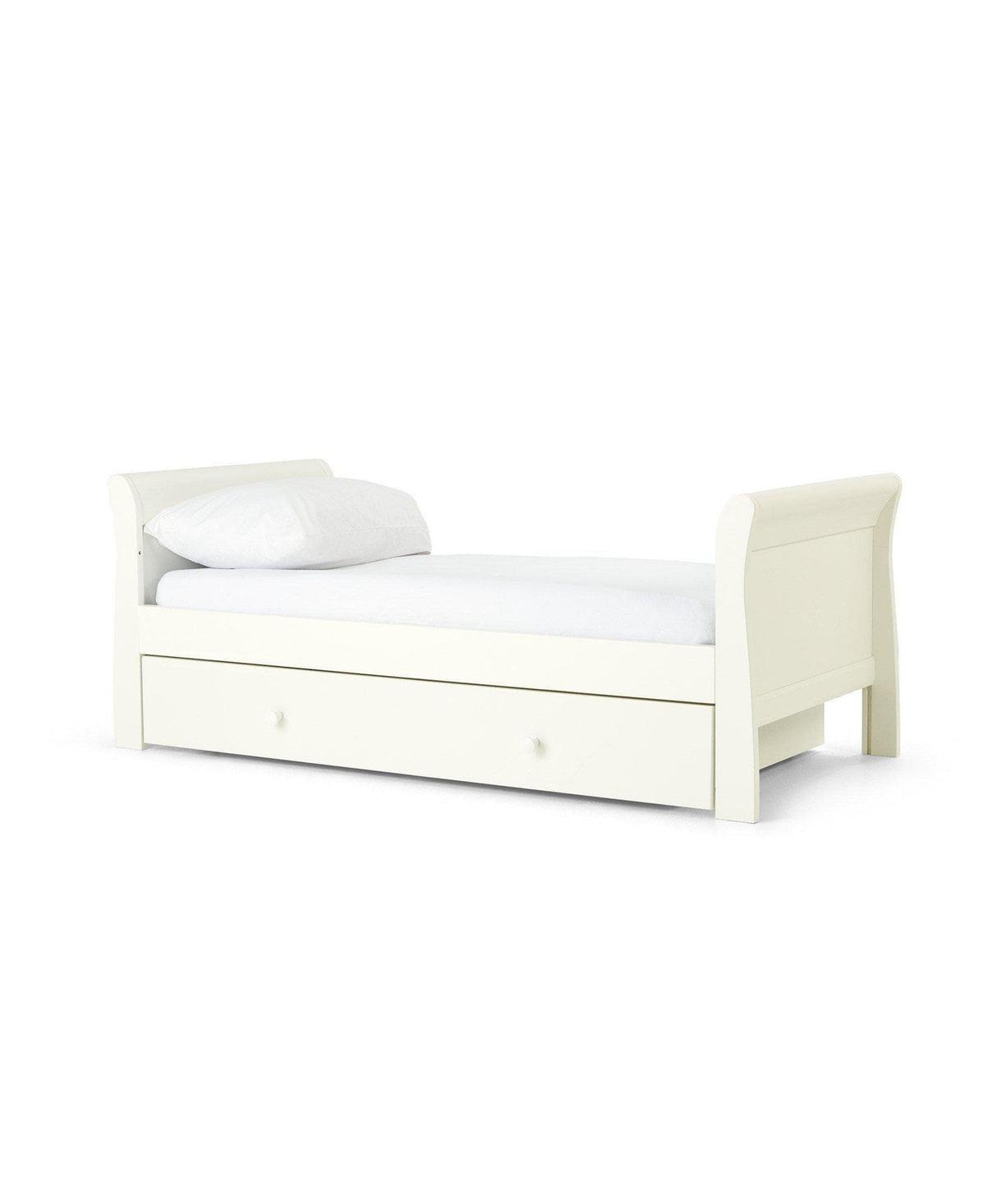 Mamas & Papas Mia 2 Piece Nursery Furniture Set with Cot Bed and Dresser - White