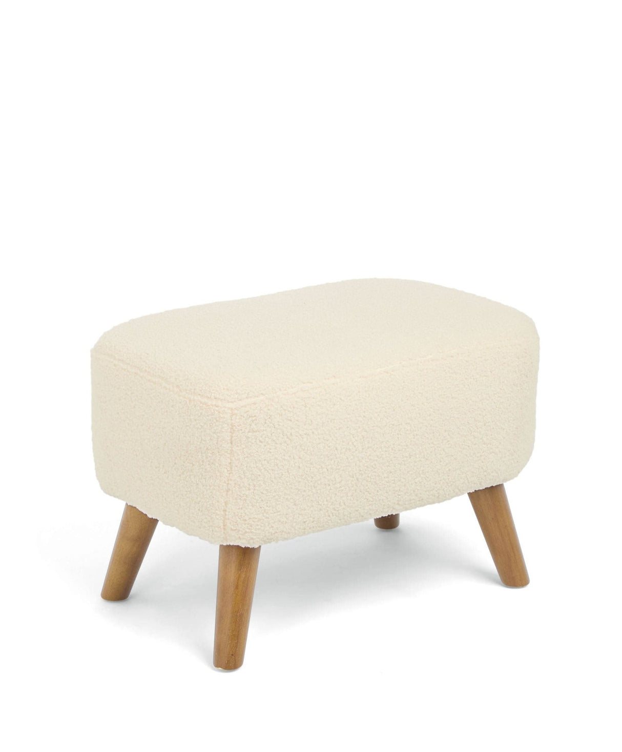 Mamas & Papas Elwood Nursing Chair with Footstool - Off White Boucle