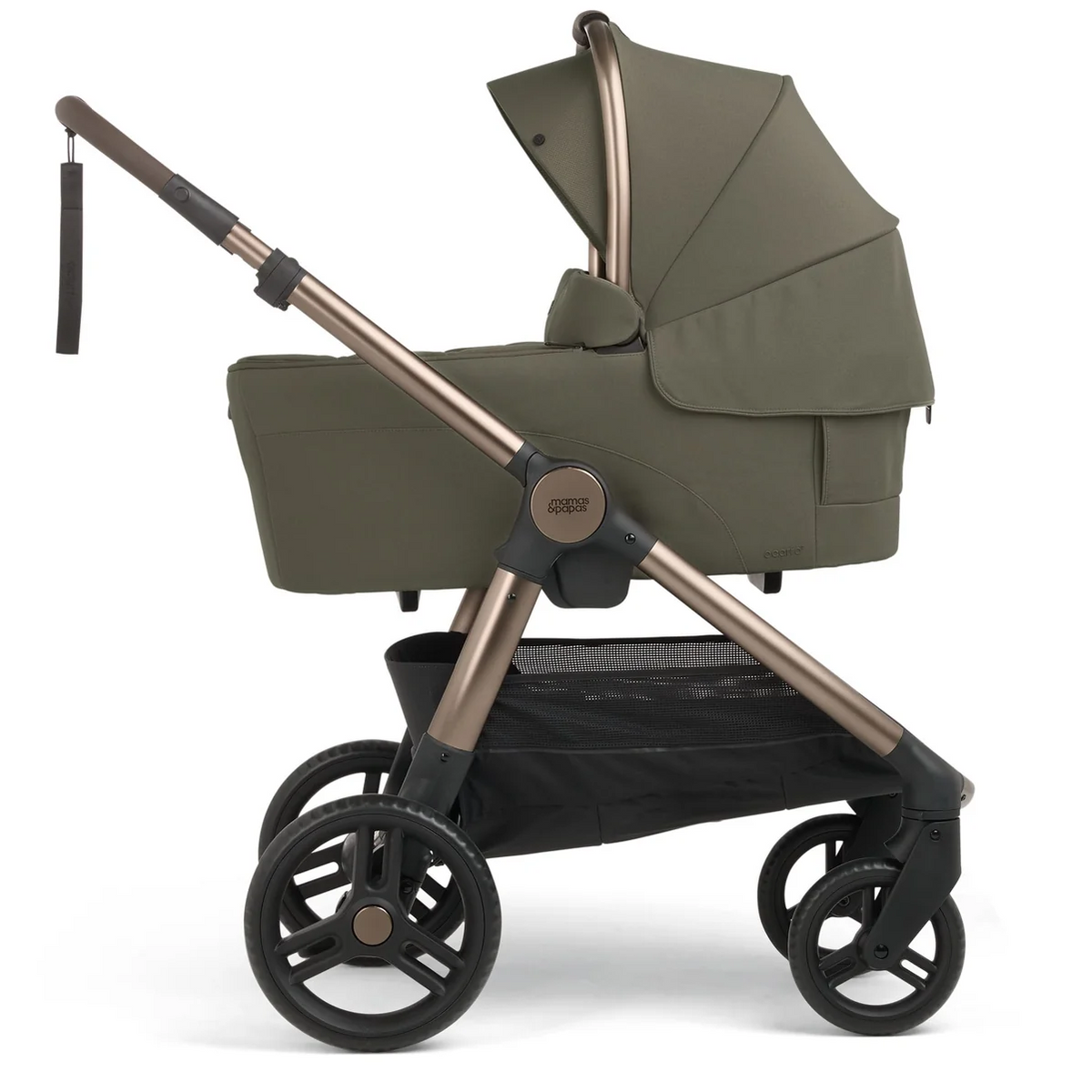 Mamas & Papas Ocarro 2 | Essential Kit (inc Pushchair, Carrycot, Adaptors, Cupholder, Bag, Footmuff, CC Stand) - Evergreen 3
