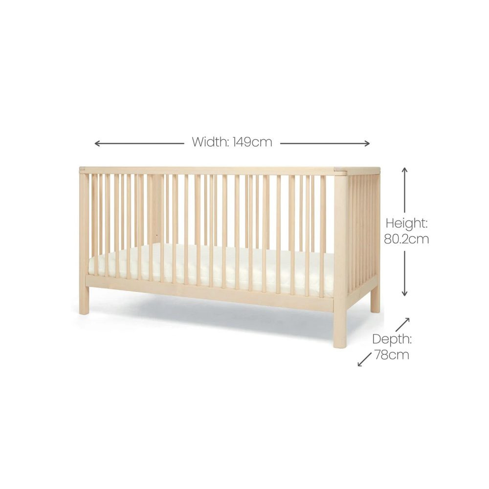 Mamas & Papas Solo Cot Bed - Natural