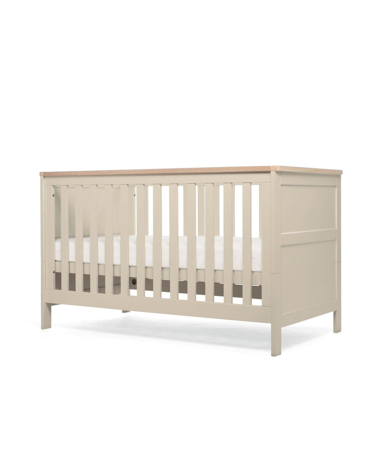 Mamas & Papas Wedmore 2 Piece Nursery Furniture Set with Cot Bed and Dresser - Cashmere