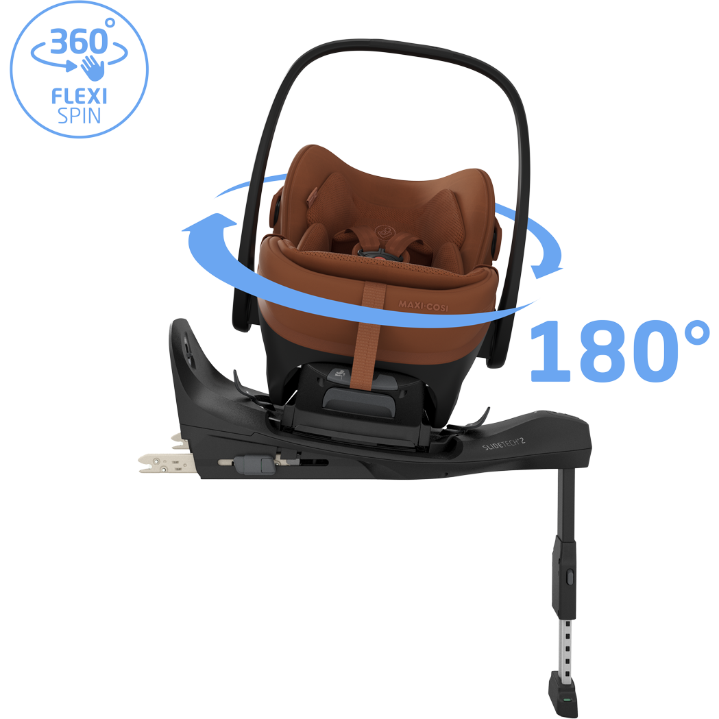 Maxi Cosi Fame 2026 Premium Family XL Travel System with Pebble Slide Pro Car Seat, Pearl XL Car Seat & Slide Pro Base - Copper Terra 17