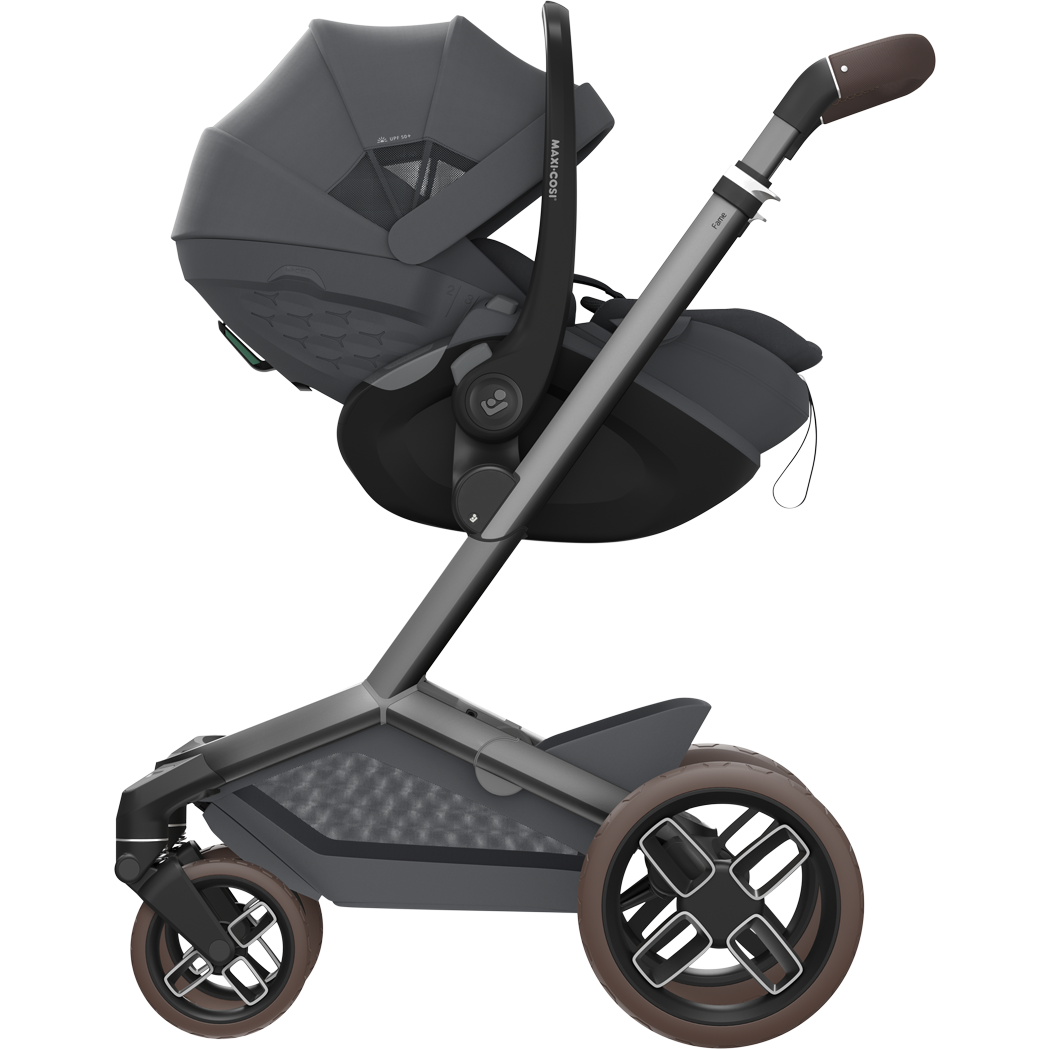 Maxi Cosi Fame 2026 Premium Family XL Travel System with Pebble Slide Pro Car Seat, Pearl XL Car Seat & Slide Pro Base - Moon Graphite 19
