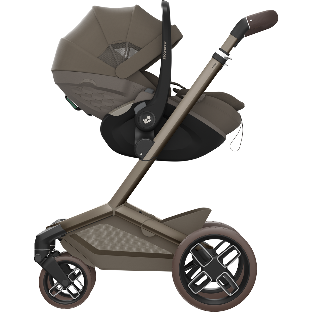 Maxi Cosi Fame 2026 Premium Family XL Travel System with Pebble Slide Pro Car Seat, Pearl XL Car Seat & Slide Pro Base - Oak Truffle 18