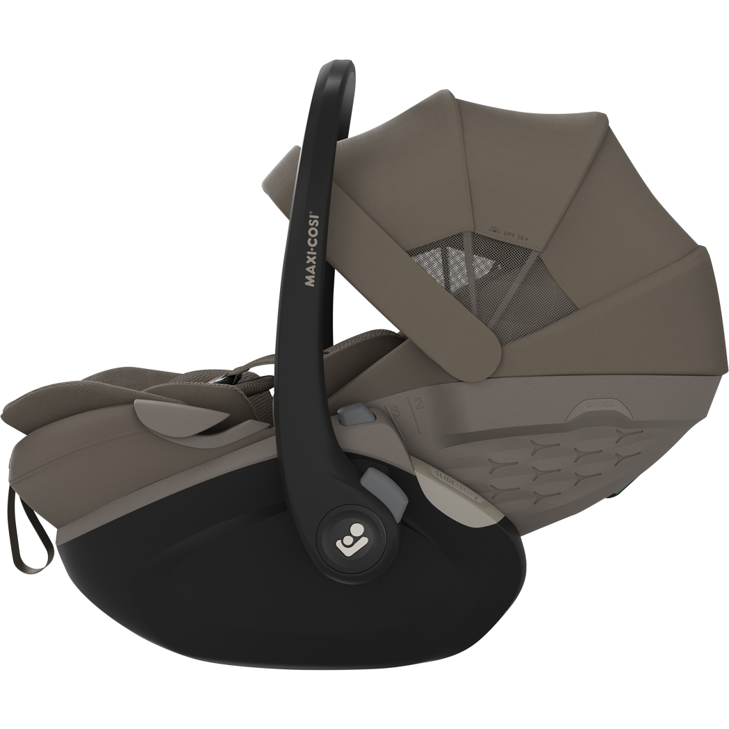 Maxi Cosi Fame 2026 Premium Family XL Travel System with Pebble Slide Pro Car Seat, Pearl XL Car Seat & Slide Pro Base - Oak Truffle 19