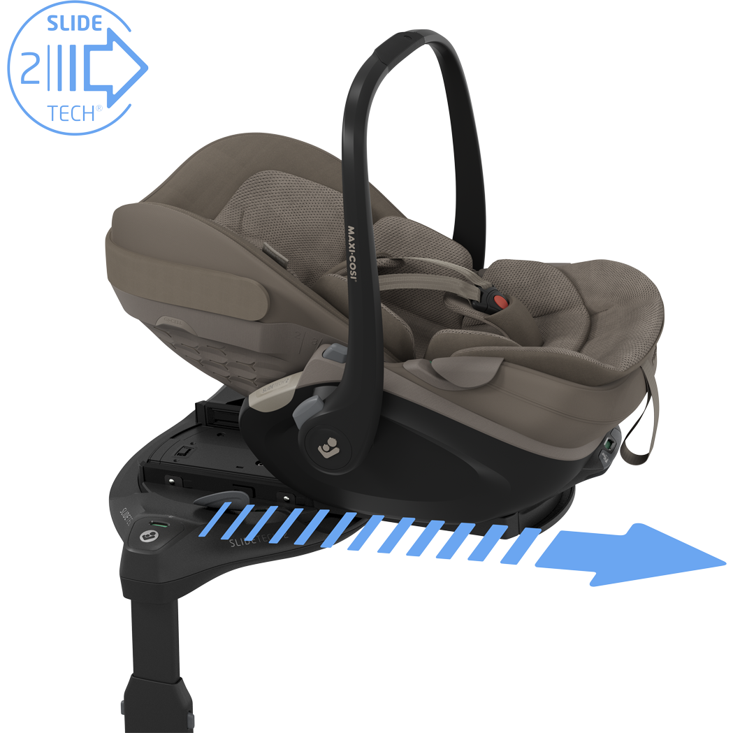 Maxi Cosi Fame 2026 Premium Family XL Travel System with Pebble Slide Pro Car Seat, Pearl XL Car Seat & Slide Pro Base - Oak Truffle 20