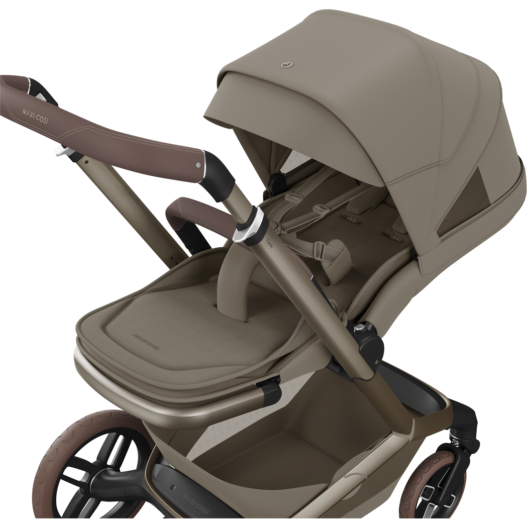 Maxi Cosi Fame 2026 Premium Family XL Travel System with Pebble Slide Pro Car Seat, Pearl XL Car Seat & Slide Pro Base - Oak Truffle 5