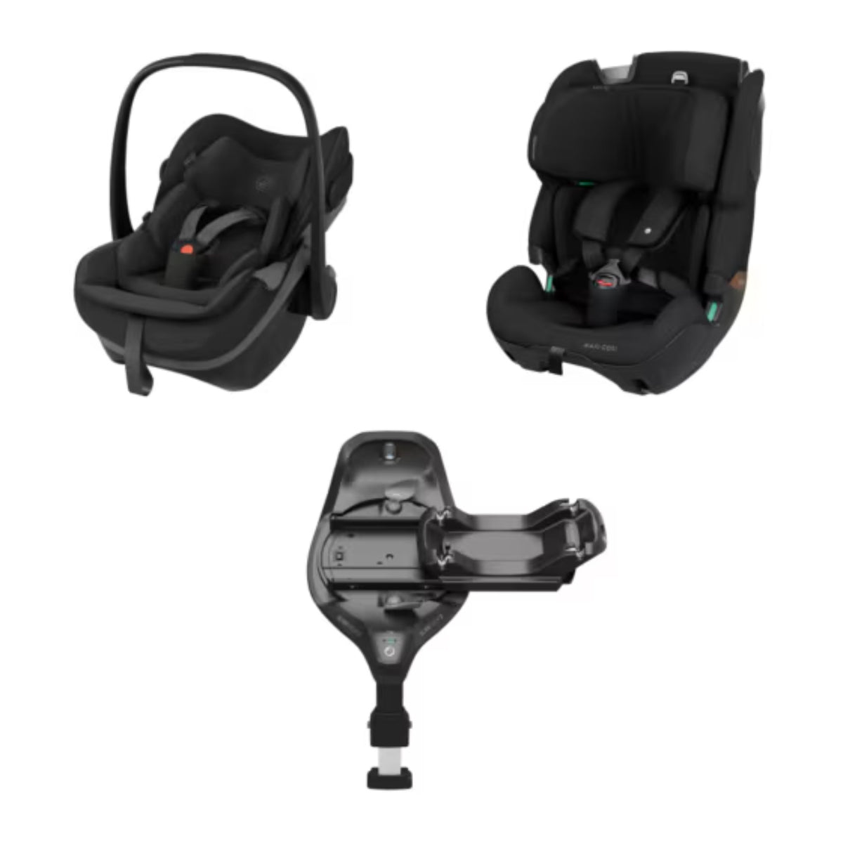 Maxi Cosi Fame 2026 Premium Family XL Travel System with Pebble Slide Pro Car Seat, Pearl XL Car Seat & Slide Pro Base - Onyx Black 15
