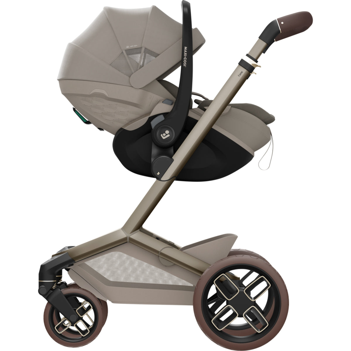 Maxi Cosi Fame 2026 Premium Travel System with Pebble Slide Pro & Slide Pro Base - Sapphire Sand 15