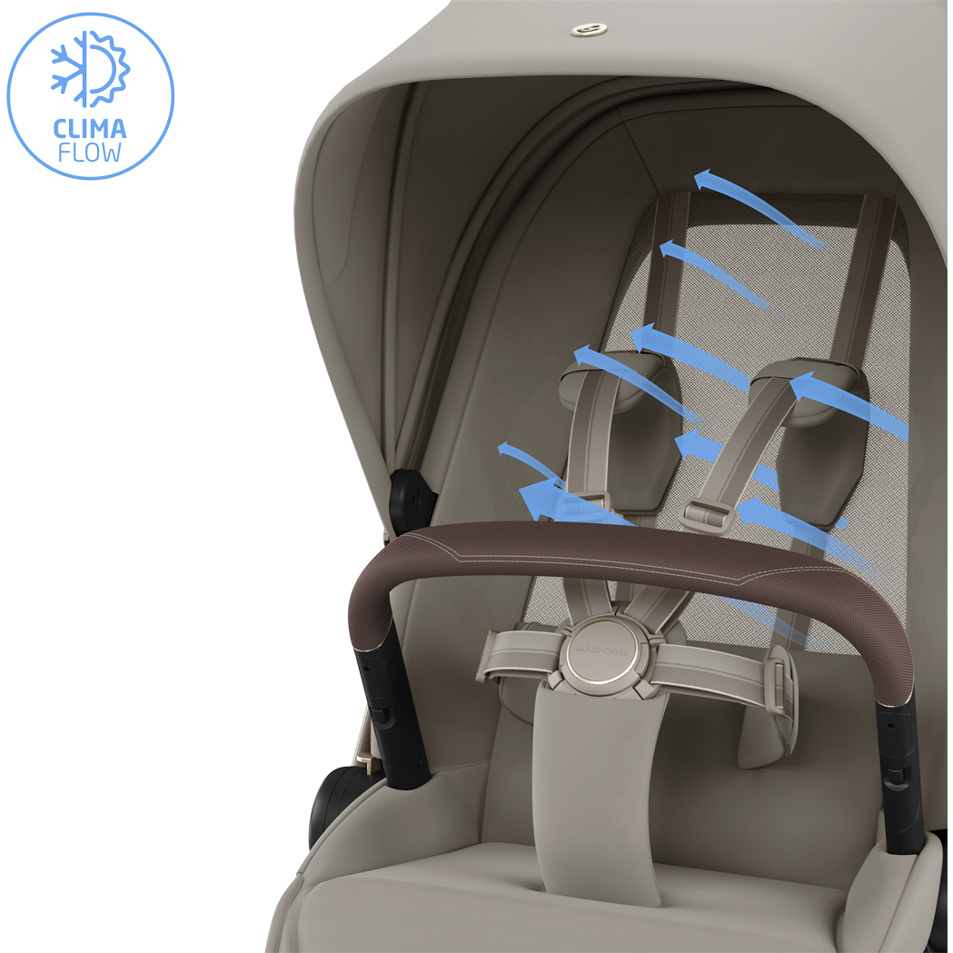 Maxi Cosi Fame 2026 Ultimate Travel System with Coral Slide Pro & Slide Pro Base - Sapphire Sand 3