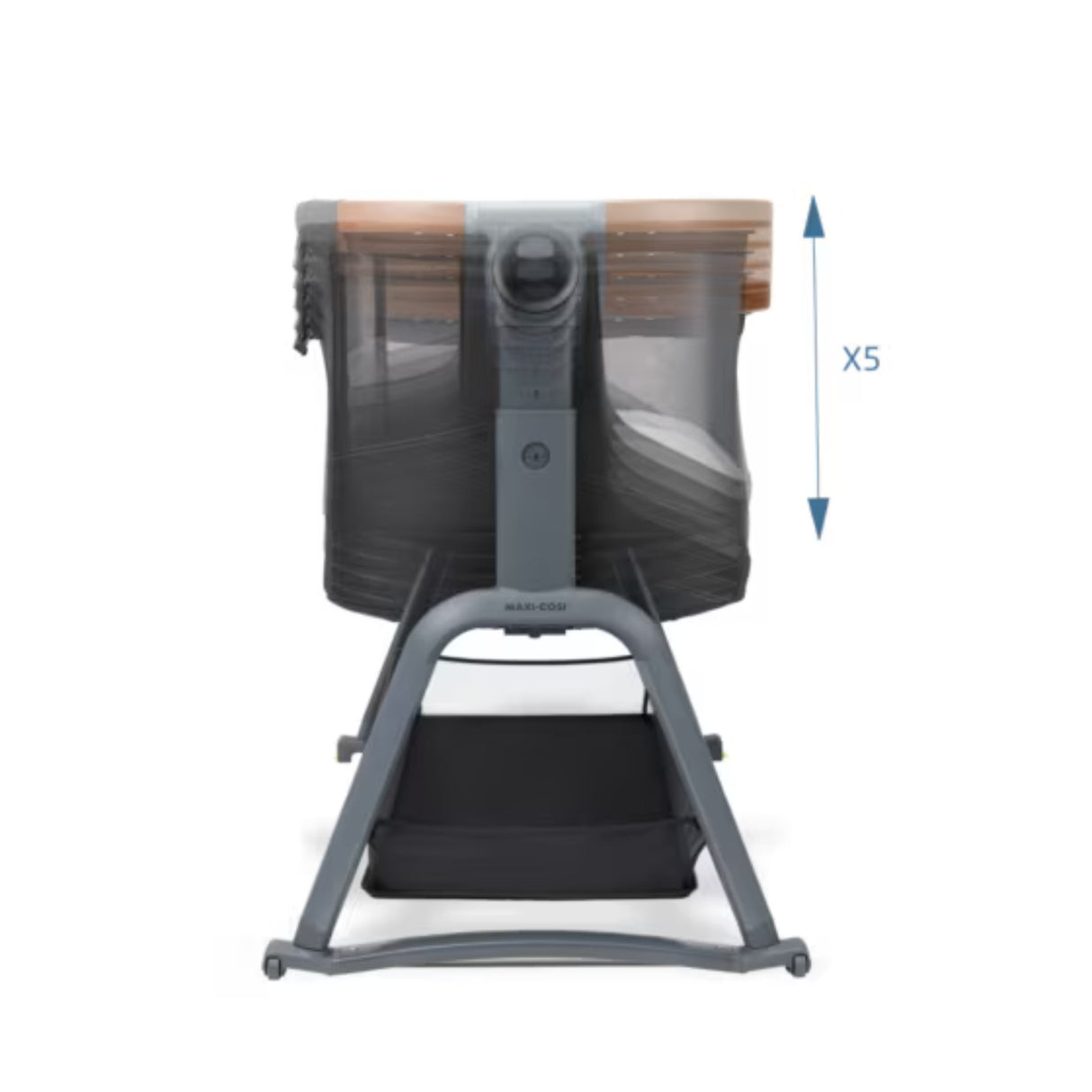 Maxi Cosi Iora Plus Bedside Crib - Elegance Graphite 2