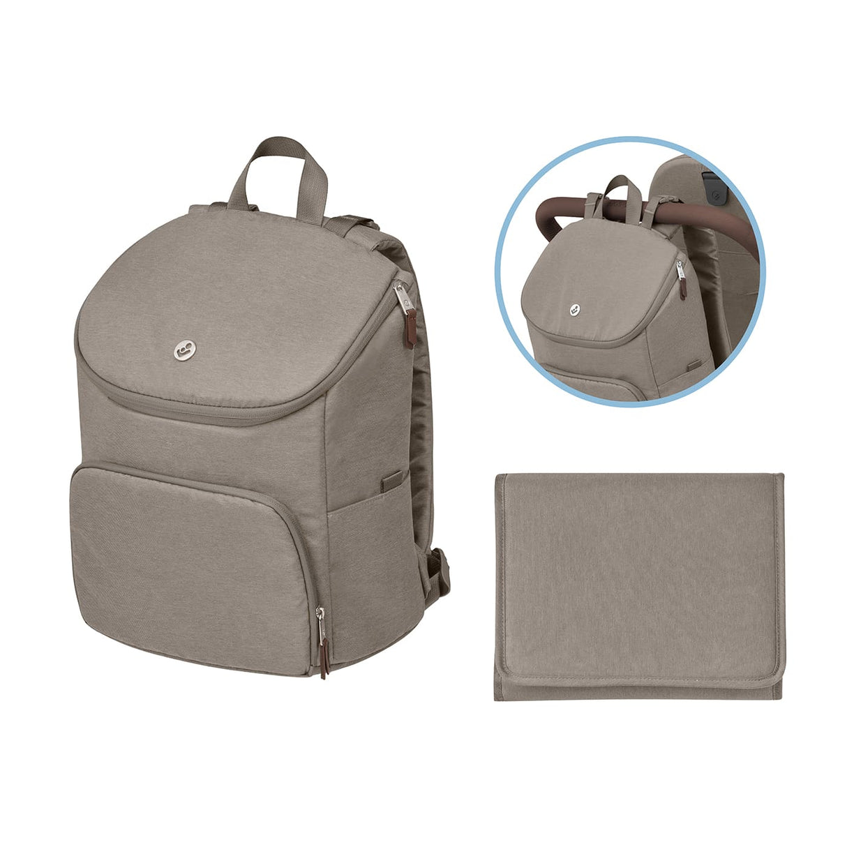Maxi Cosi Oxford Essential Bundle with Accessories - Twillic Truffle