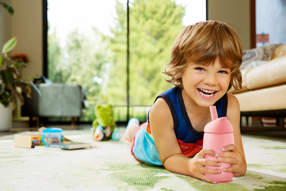Munchkin 10oz Simple Clean Straw Cup - Pink