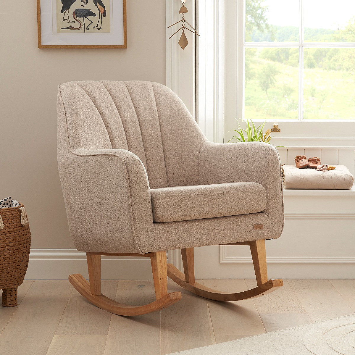 Tutti Bambini Noah Nursing Rocking Chair - Stone Natural