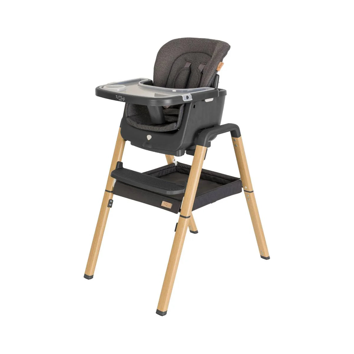 Tutti Bambini Nova Birth to 12 Years Complete Highchair Package - Grey & Oak