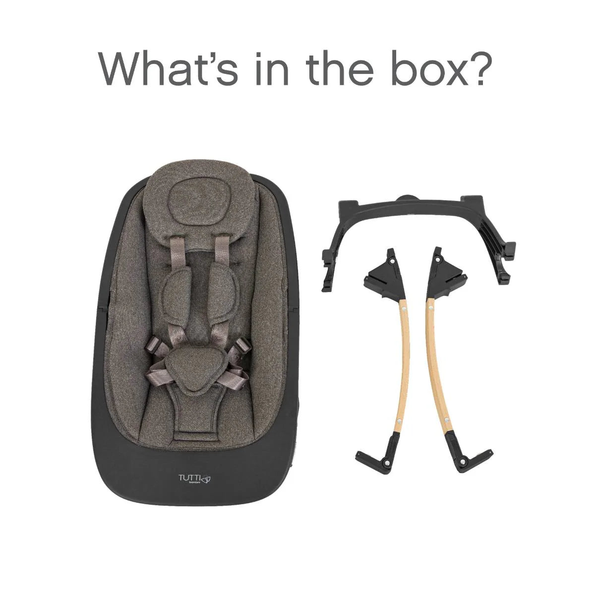 Tutti Bambini Nova Birth to 12 Years Complete Highchair Package - Grey & Oak