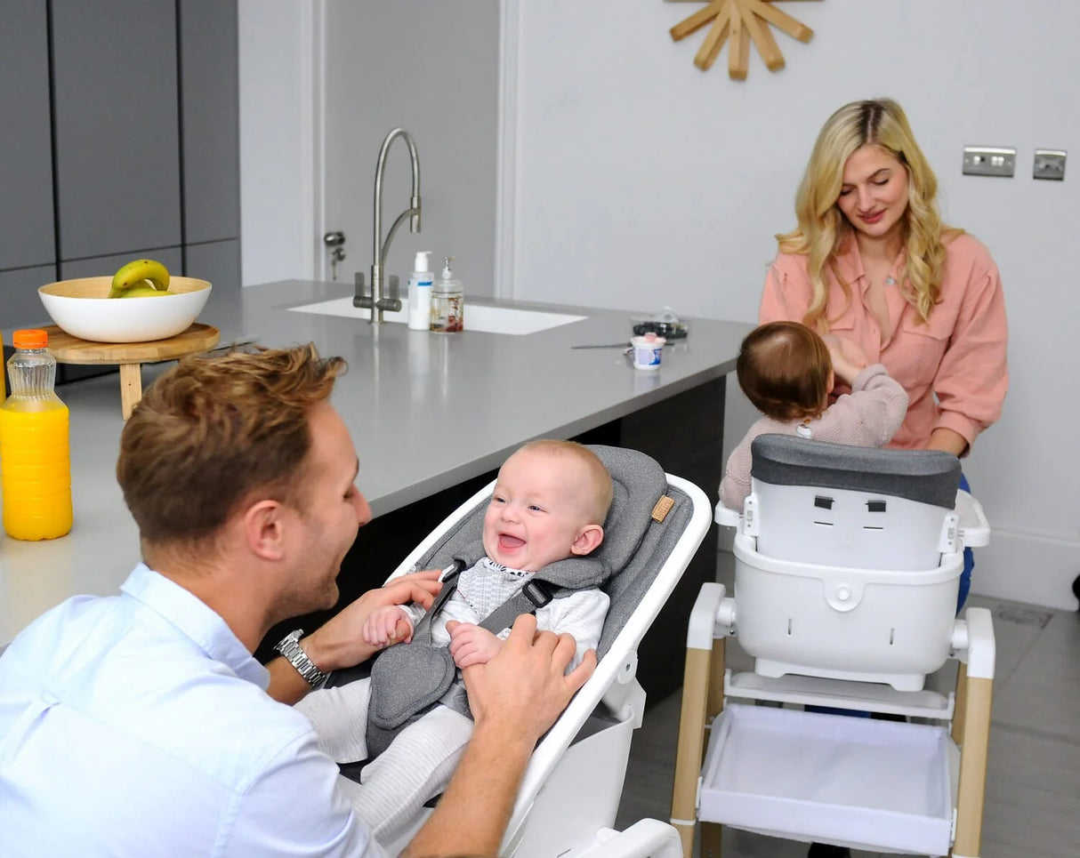 Tutti Bambini Nova Birth to 12 Years Complete Highchair Package - White & Oak