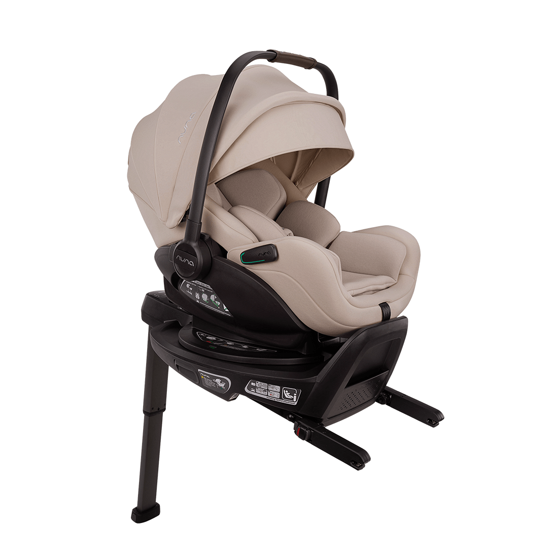 Nuna Mixx Next Travel System with ARRA Flex Car Seat & Curv ISOFIX Base - Biscotti