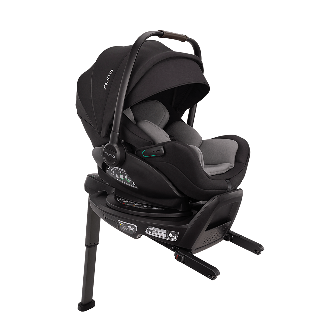 Nuna Mixx Next Travel System with ARRA Flex Car Seat & Curv ISOFIX Base - Caviar