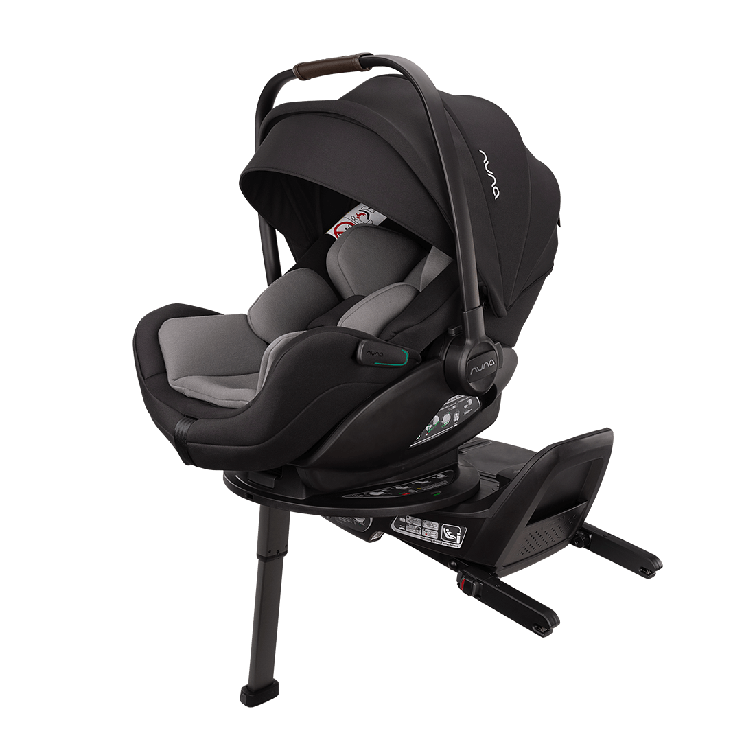 Nuna Mixx Next Travel System with ARRA Flex Car Seat & Curv ISOFIX Base - Caviar