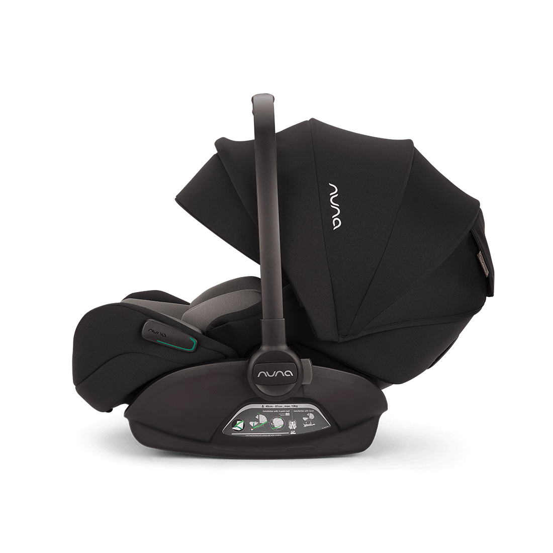 Nuna Mixx Next Travel System with ARRA Flex Car Seat & Curv ISOFIX Base - Caviar