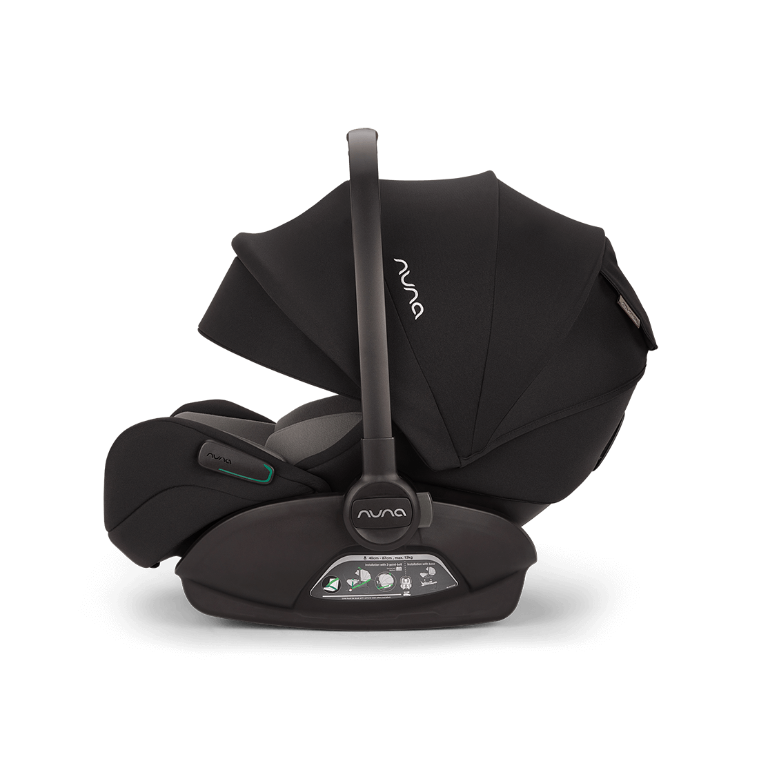 Nuna Mixx Next Travel System with ARRA Flex Car Seat & Curv ISOFIX Base - Caviar