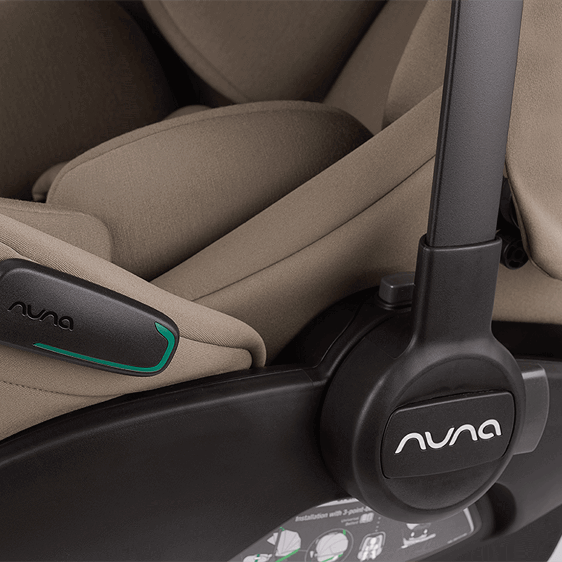 Nuna Mixx Next Travel System with ARRA Flex Car Seat & Curv ISOFIX Base - Cedar