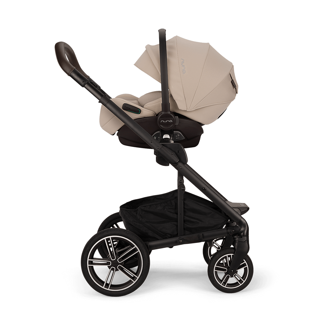 Nuna Mixx Next Travel System with ARRA Flex Car Seat & Curv ISOFIX Base - Biscotti