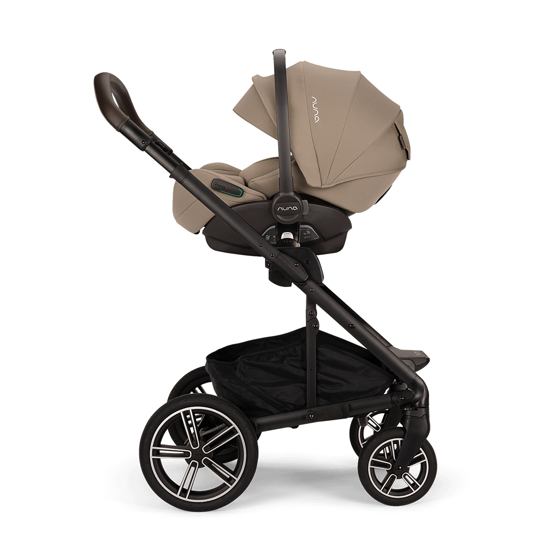 Nuna Mixx Next Travel System with ARRA Flex Car Seat & Curv ISOFIX Base - Cedar