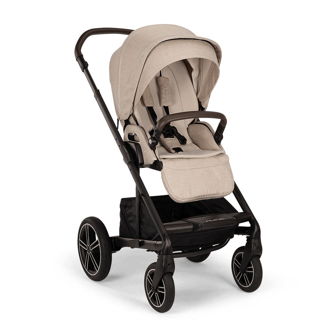 Nuna Mixx Next Travel System with ARRA Flex Car Seat & Curv ISOFIX Base - Biscotti