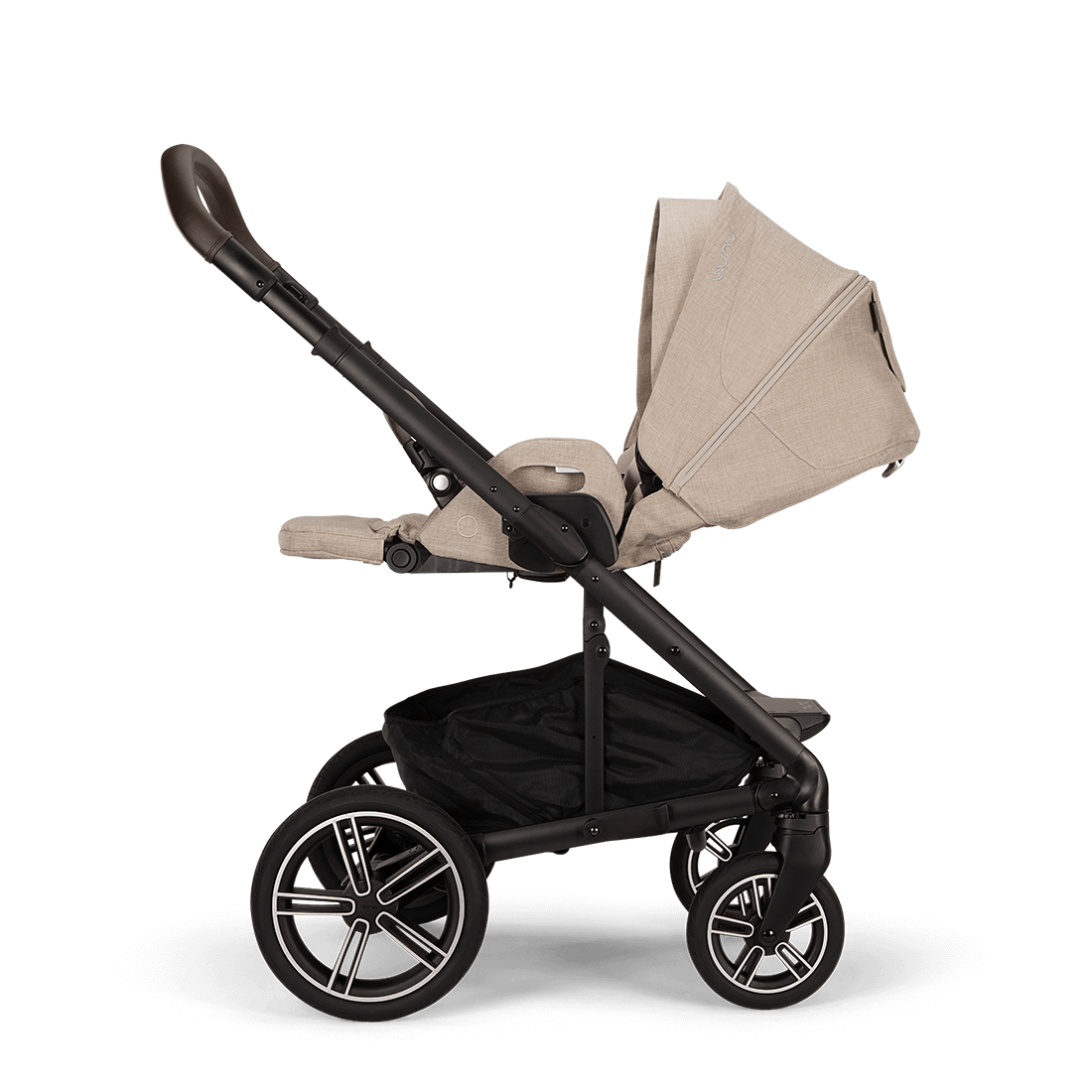 Nuna Mixx Next Travel System with ARRA Flex Car Seat & Curv ISOFIX Base - Biscotti