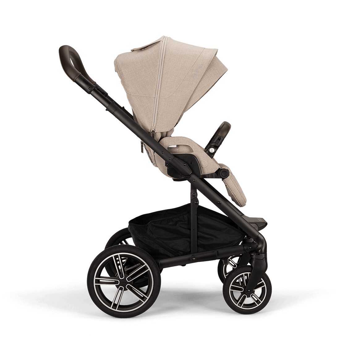 Nuna Mixx Next Travel System with ARRA Flex Car Seat & Curv ISOFIX Base - Biscotti