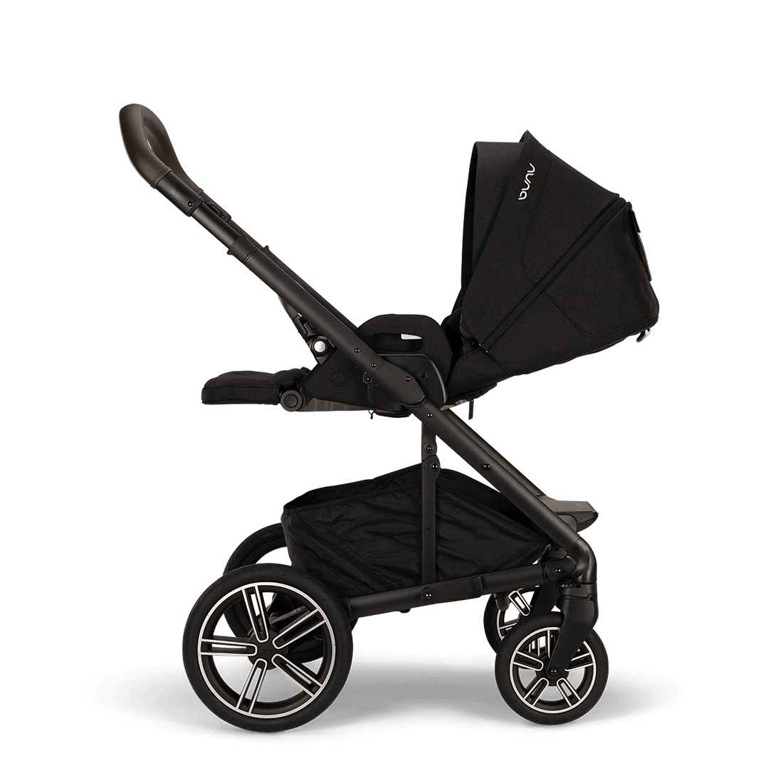 Nuna Mixx Next Travel System with ARRA Flex Car Seat & Curv ISOFIX Base - Caviar
