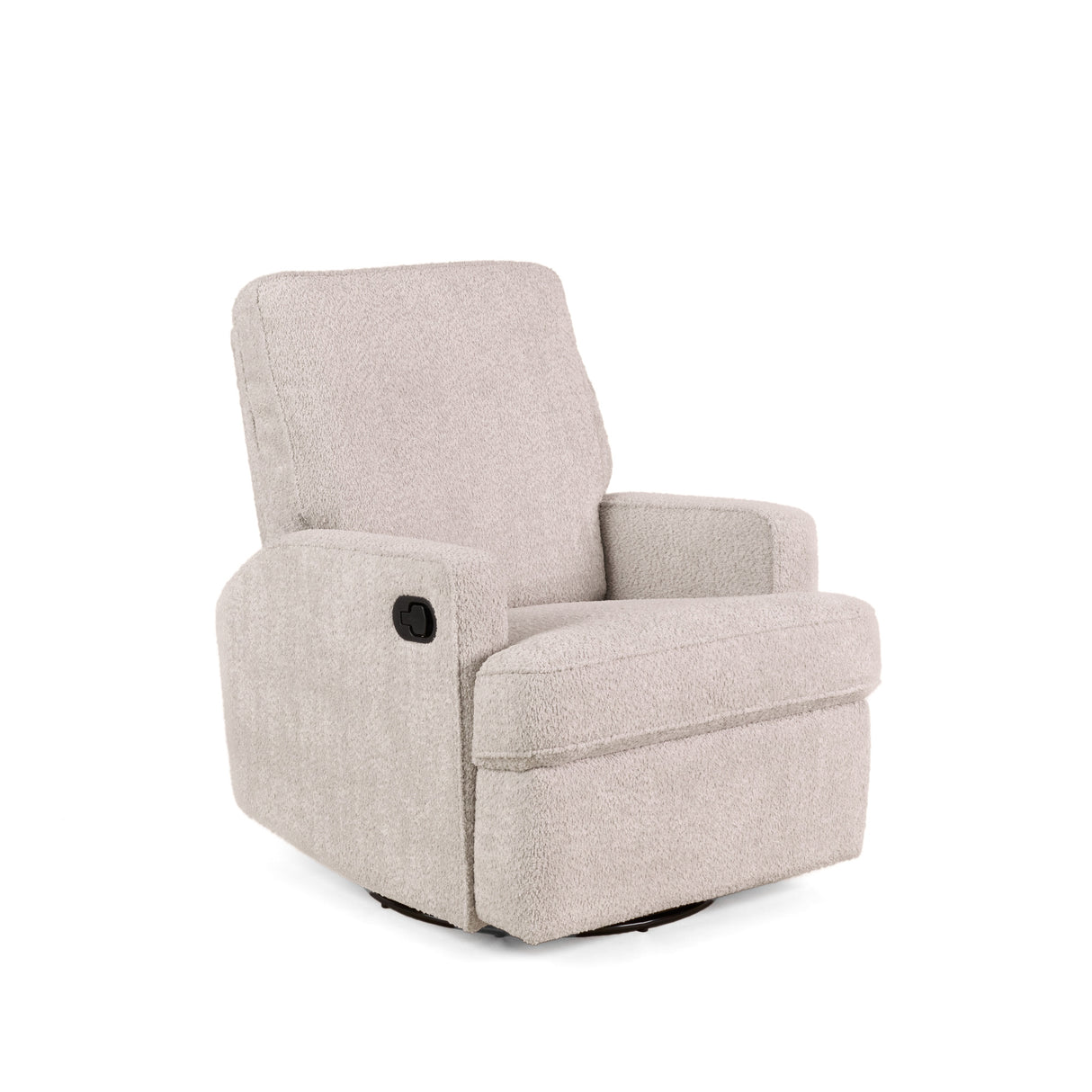Obaby Madison Swivel Glider Recliner Chair - Chenille Marshmallow 1