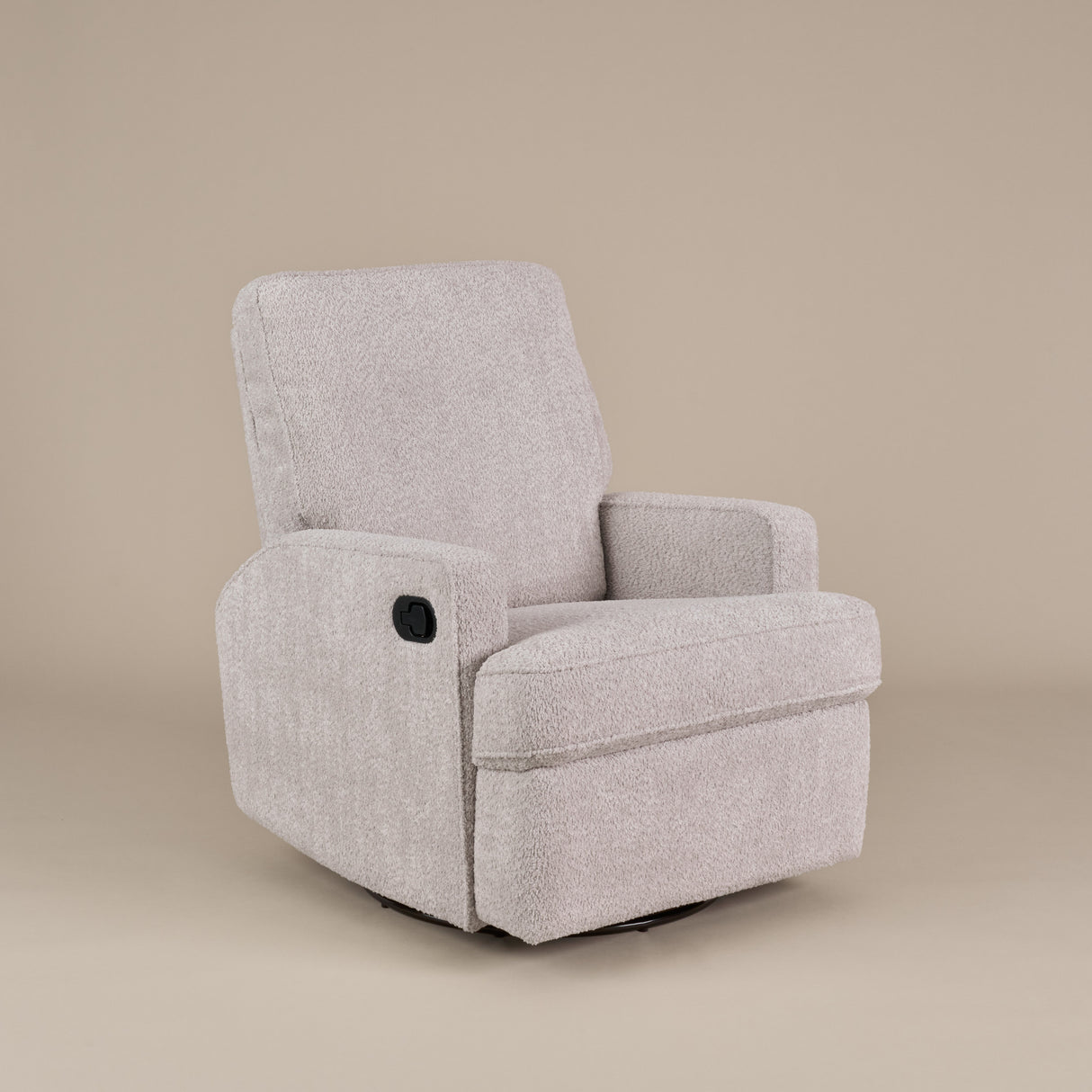 Obaby Madison Swivel Glider Recliner Chair - Chenille Marshmallow 6