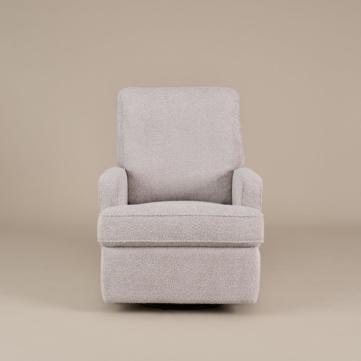 Obaby Madison Swivel Glider Recliner Chair - Chenille Marshmallow 9