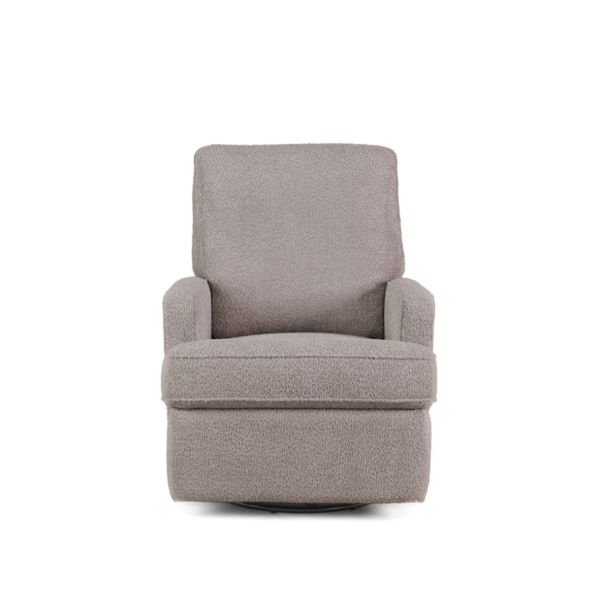 Obaby Madison Swivel Glider Recliner Chair - Chenille Mushroom 4