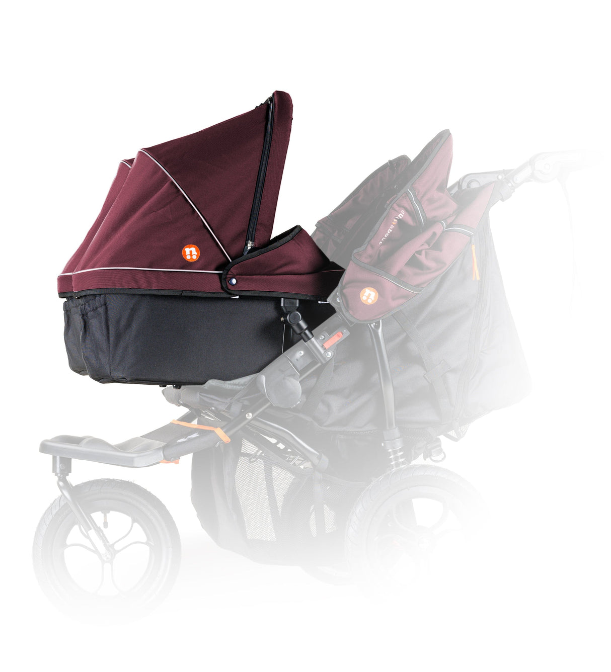 Out'n'About Double Carrycot V5 - Brambleberry Red