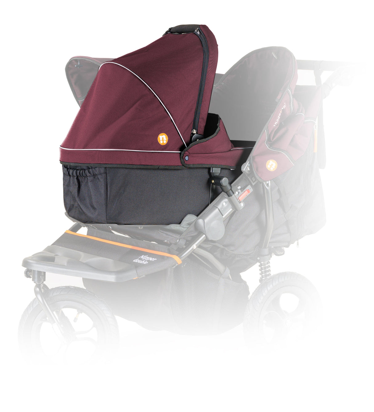 Out'n'About Double Carrycot V5 - Brambleberry Red
