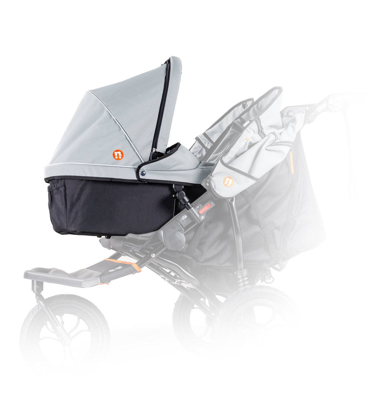 Out'n'About Double Carrycot V5 - Rocksalt Grey