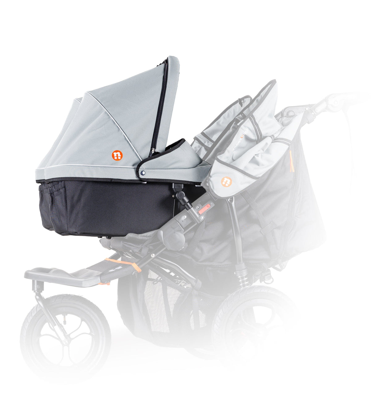 Out'n'About Double Carrycot V5 - Rocksalt Grey
