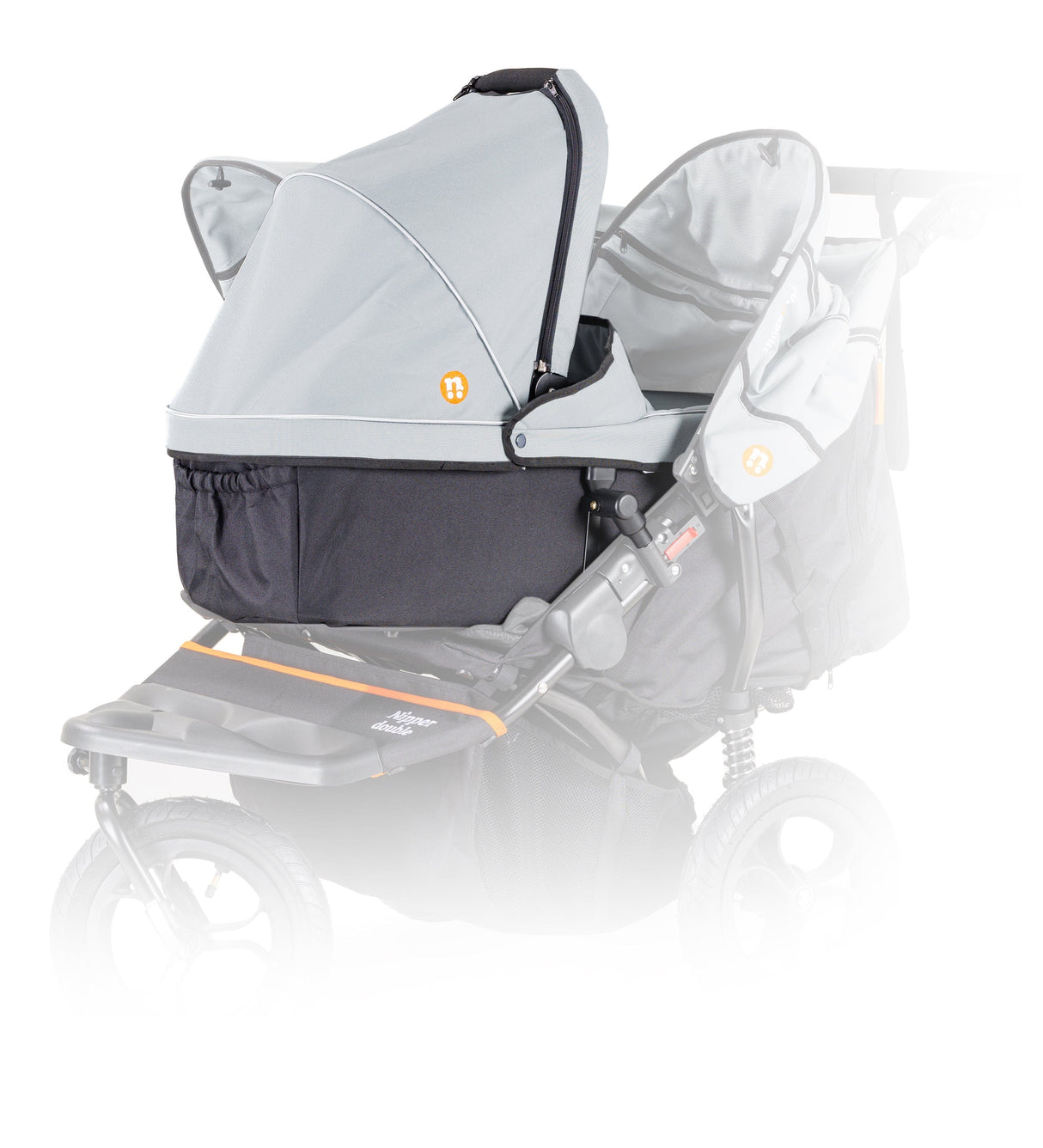 Out'n'About Double Carrycot V5 - Rocksalt Grey