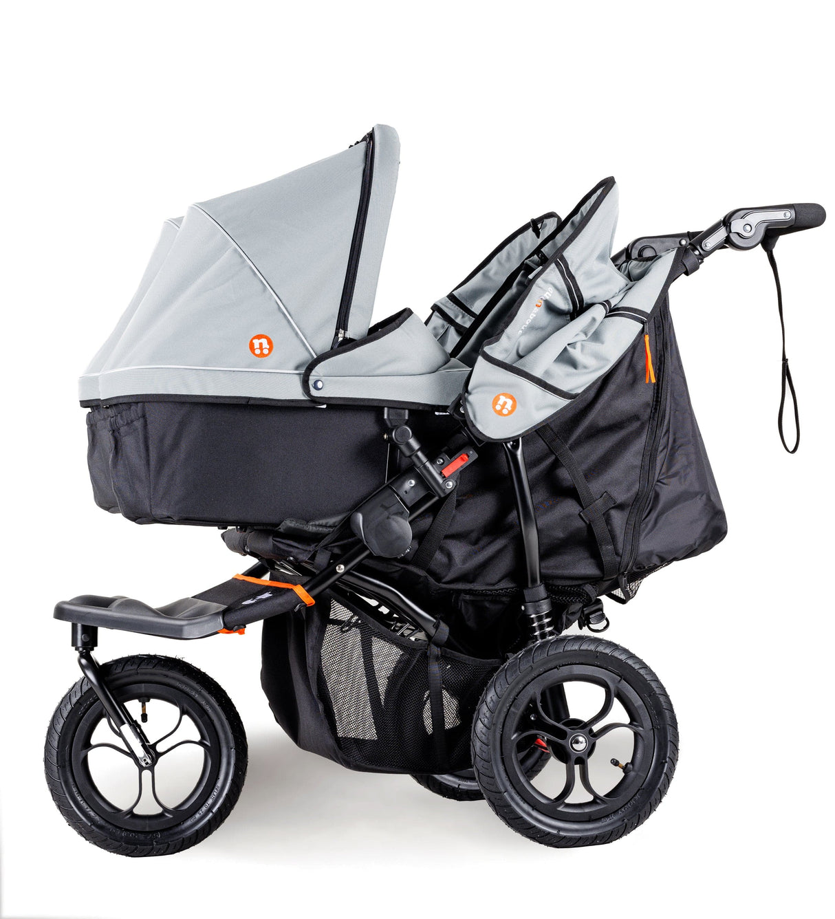 Out n About Nipper V5 Double Pushchair - Rocksalt Grey