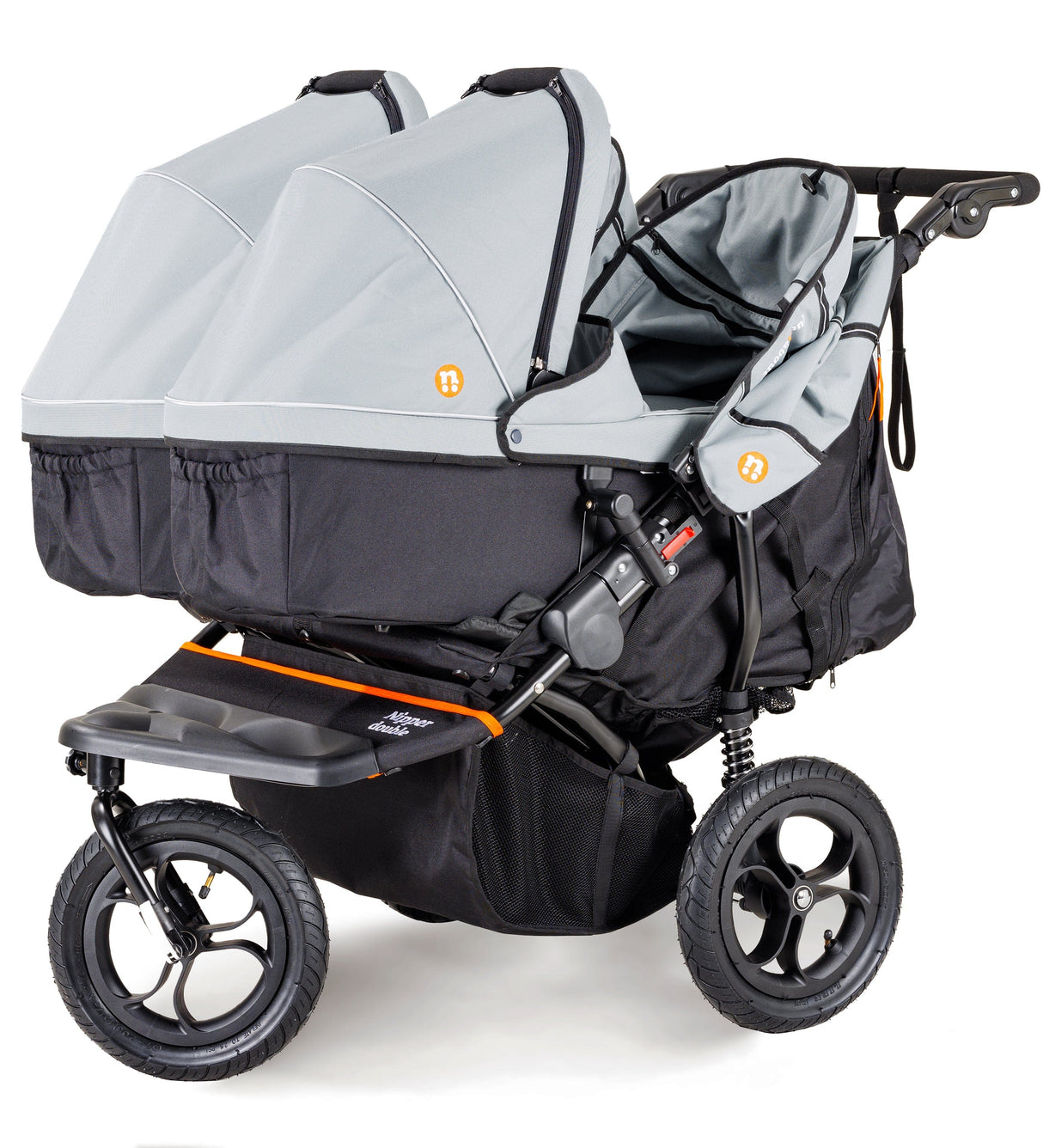Out n About Nipper V5 Double Pushchair - Rocksalt Grey