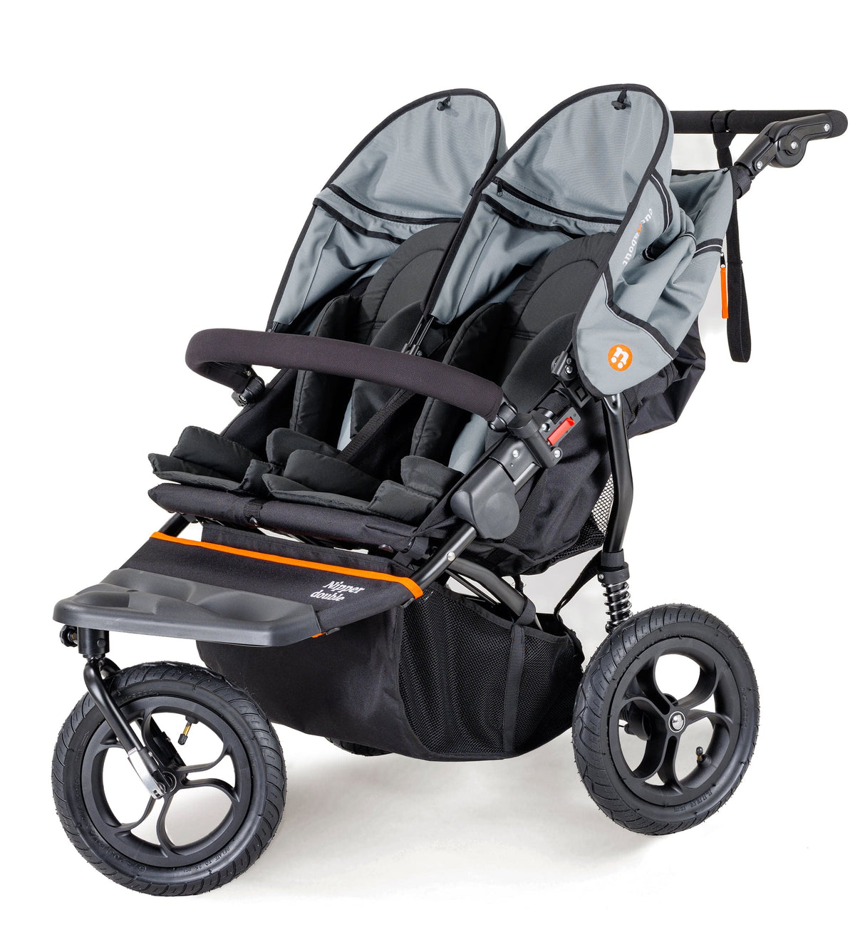 Out n About Nipper V5 Double Pushchair - Rocksalt Grey