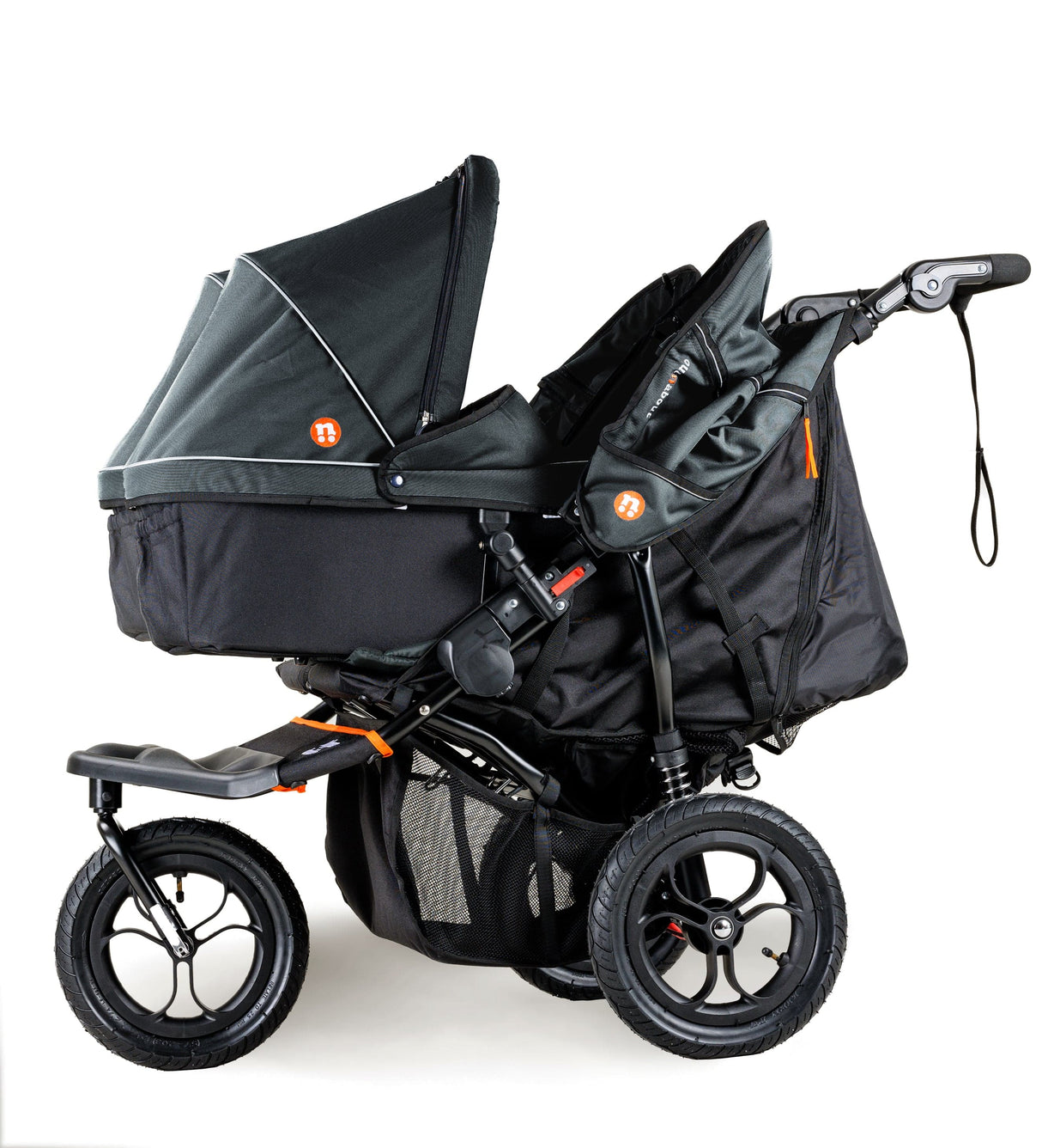 Out n About Nipper V5 Double Pushchair - Summit Black