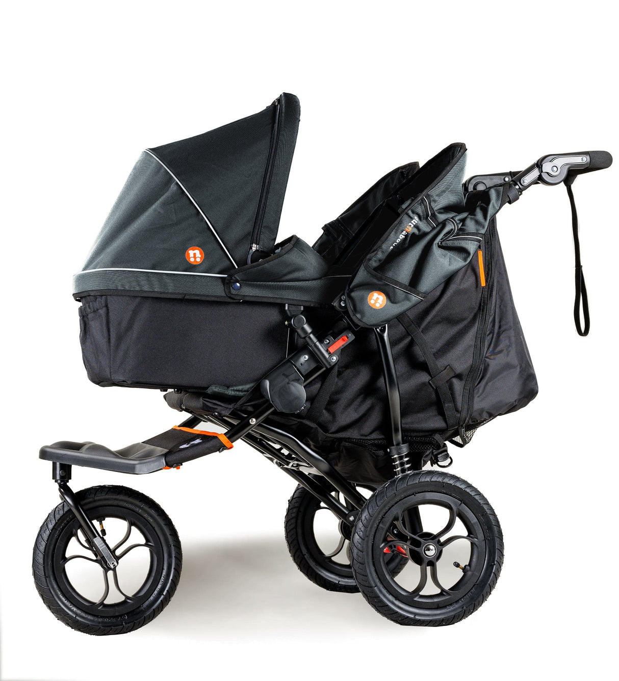 Out n About Nipper V5 Double Pushchair - Summit Black
