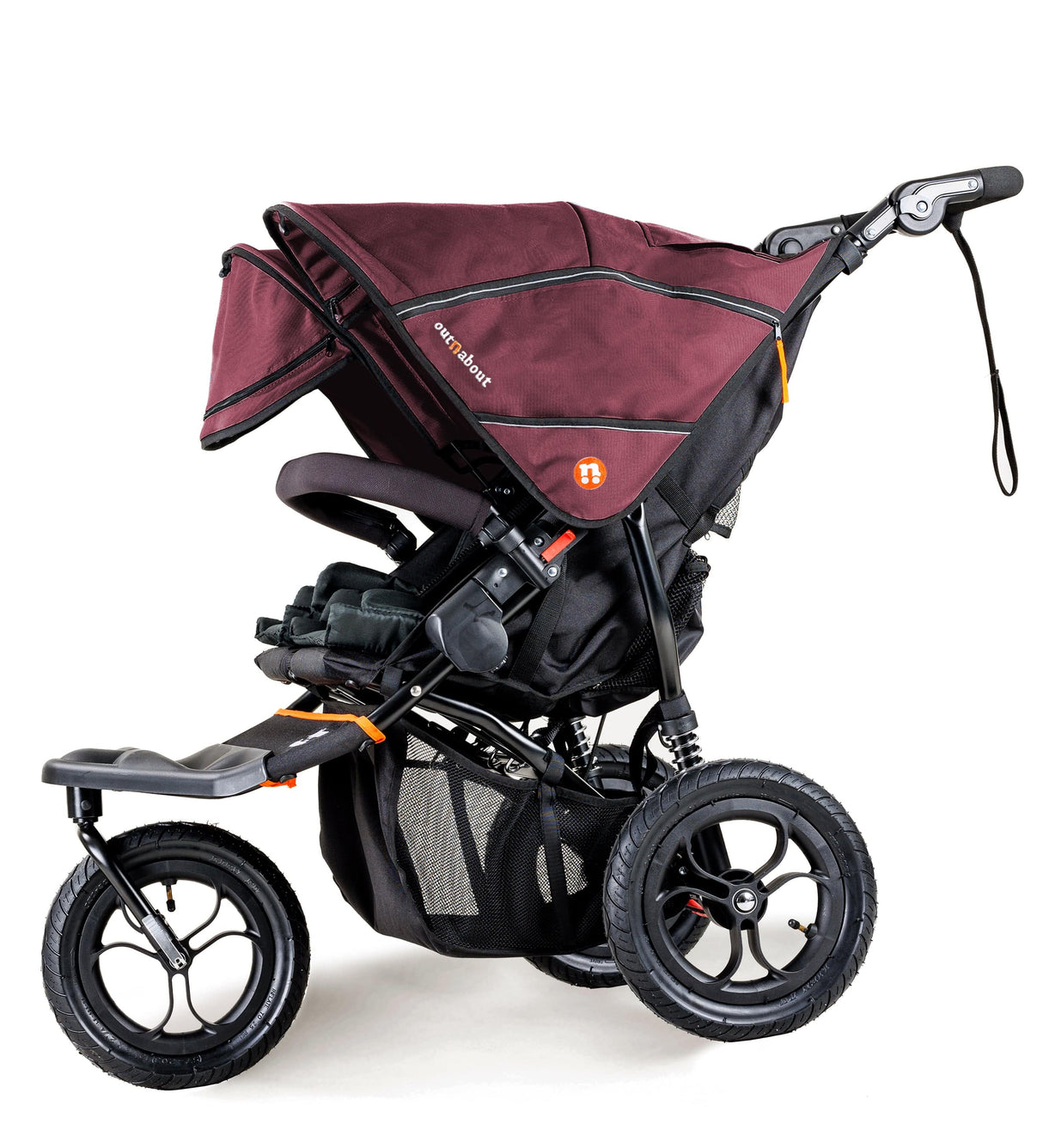 Out n About Nipper V5 Double Pushchair - Brambleberry Red